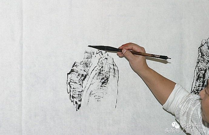 完整山水画绘画过程,各种山水画的基本画法