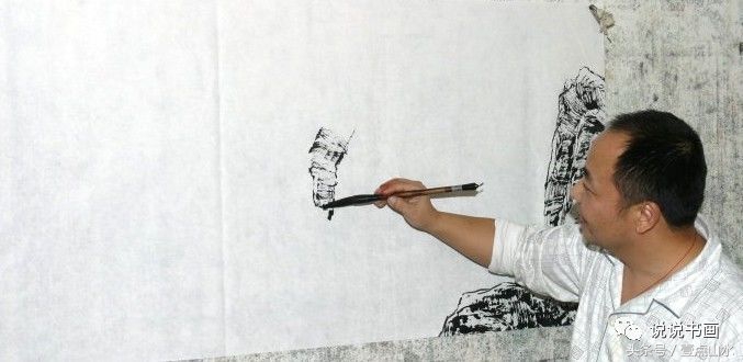 完整山水画绘画过程,各种山水画的基本画法