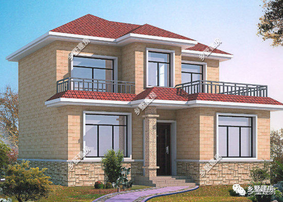 看看花200万乡下建的别墅外观,只花了33万修的农村小别墅