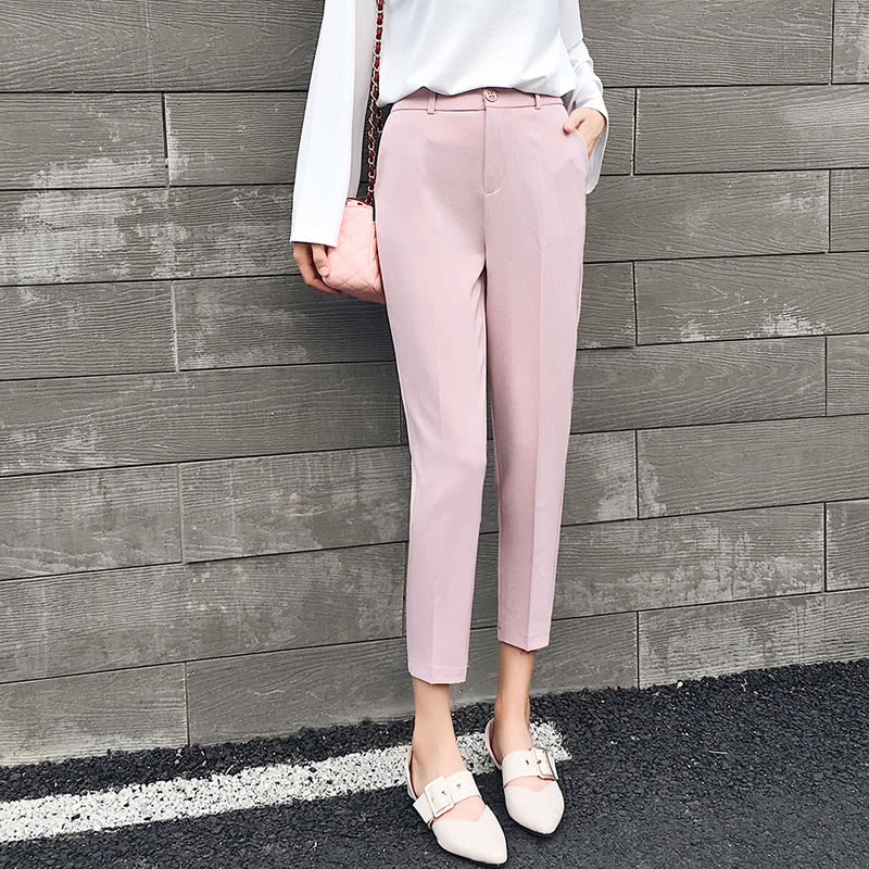 女裤新款宽松休闲裤搭配,时尚百搭休闲裤女最新款