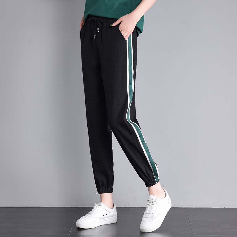 女裤新款宽松休闲裤搭配,时尚百搭休闲裤女最新款