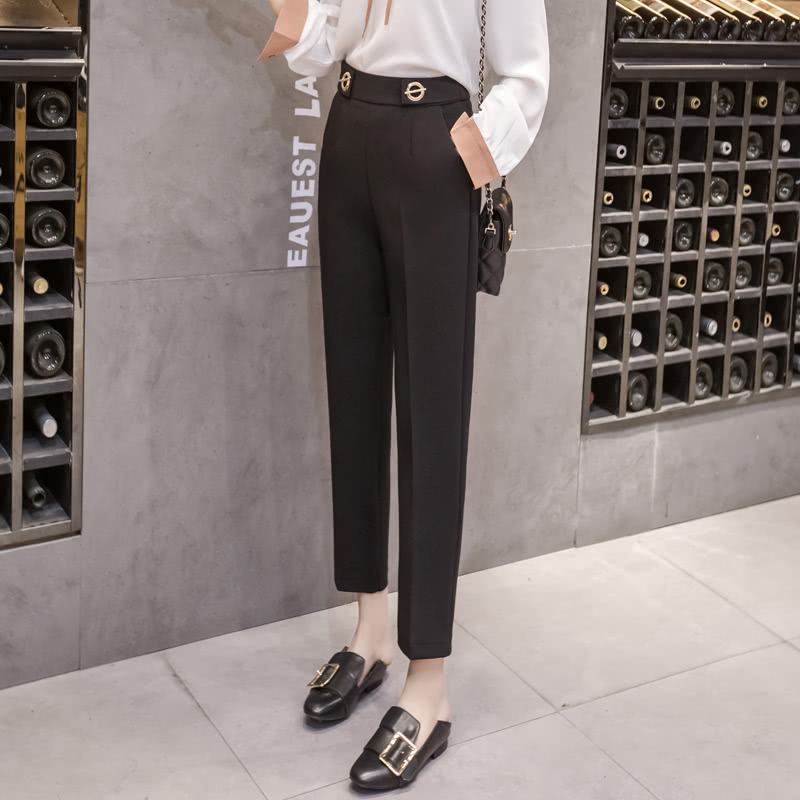 女裤新款宽松休闲裤搭配,时尚百搭休闲裤女最新款