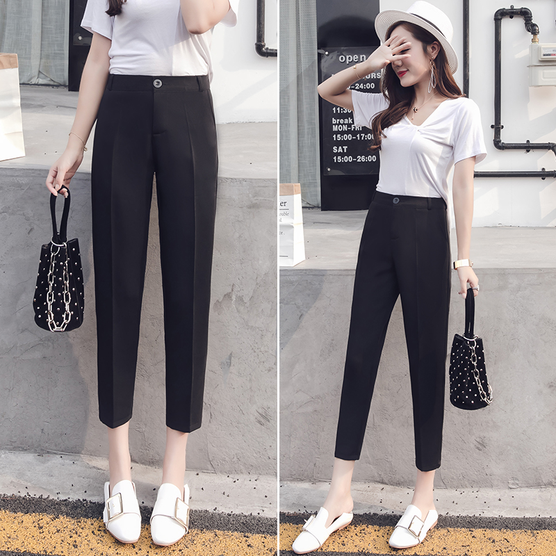 女裤新款宽松休闲裤搭配,时尚百搭休闲裤女最新款