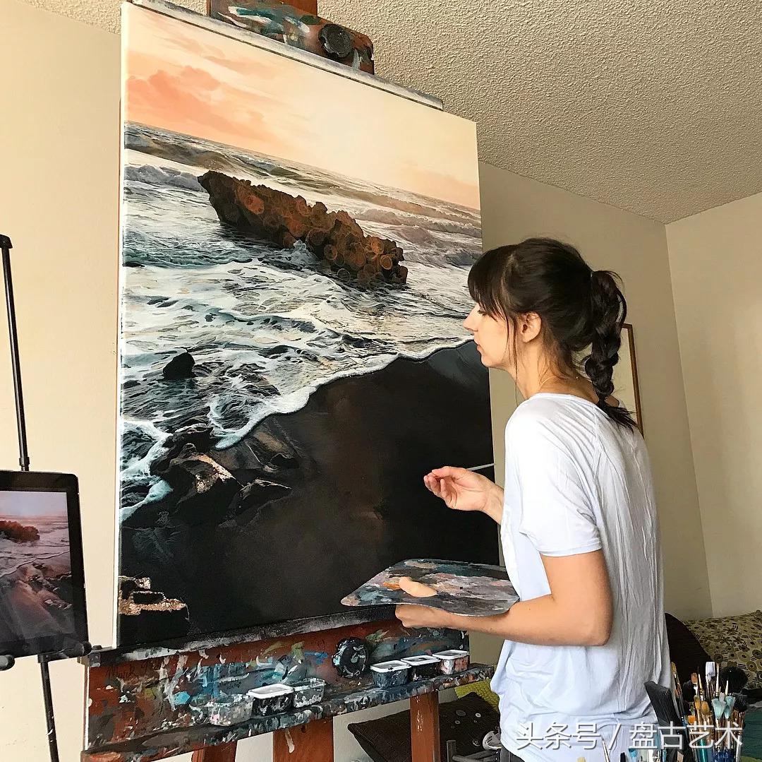 惹不起了不起！00后都画成这样了（盘古文化艺术油画国画批发