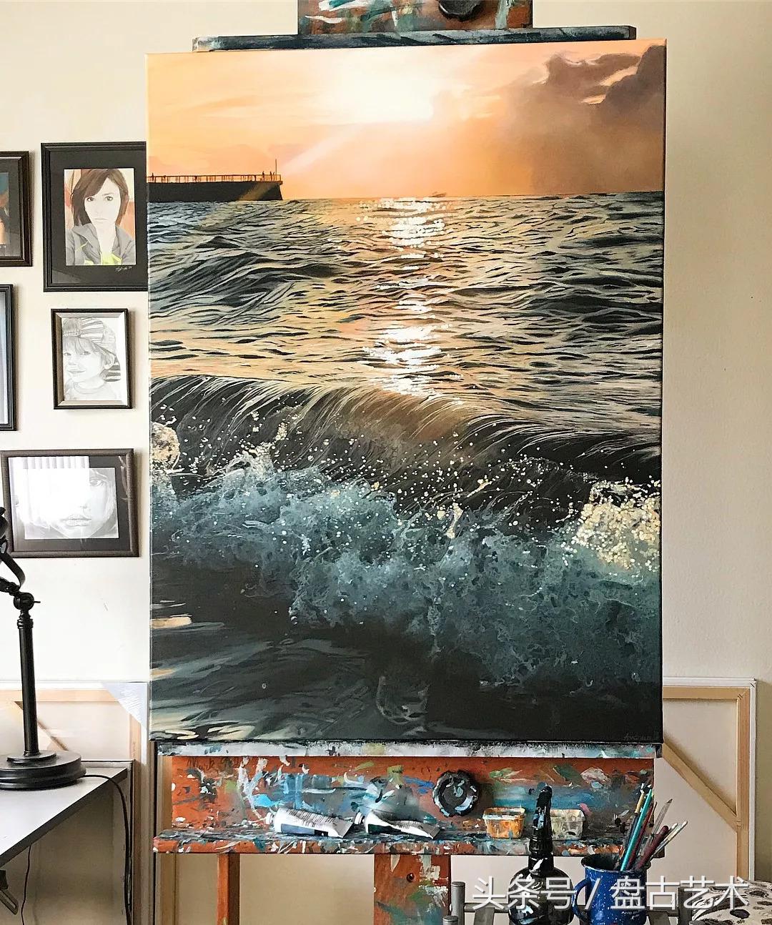 惹不起了不起！00后都画成这样了（盘古文化艺术油画国画批发