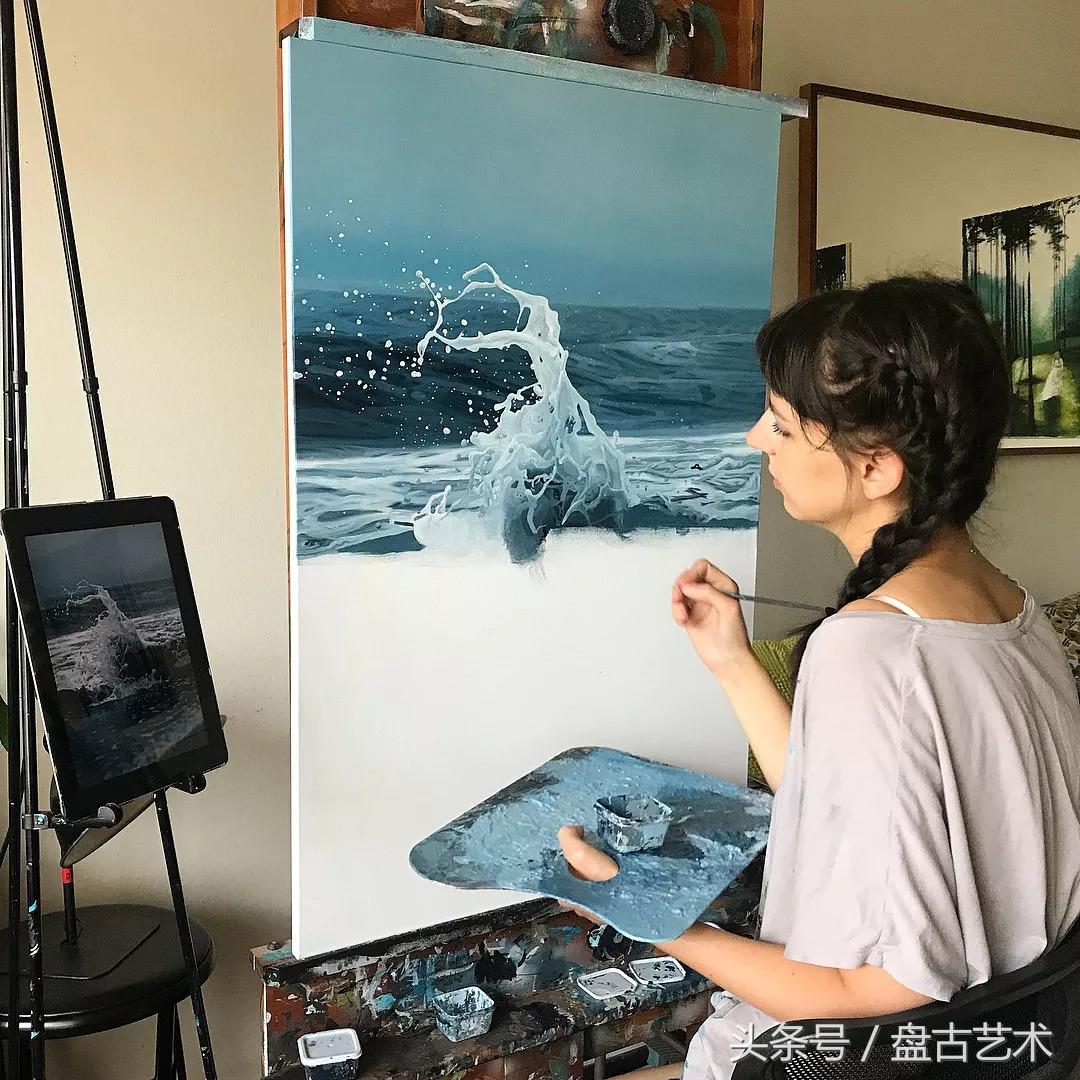 惹不起了不起！00后都画成这样了（盘古文化艺术油画国画批发