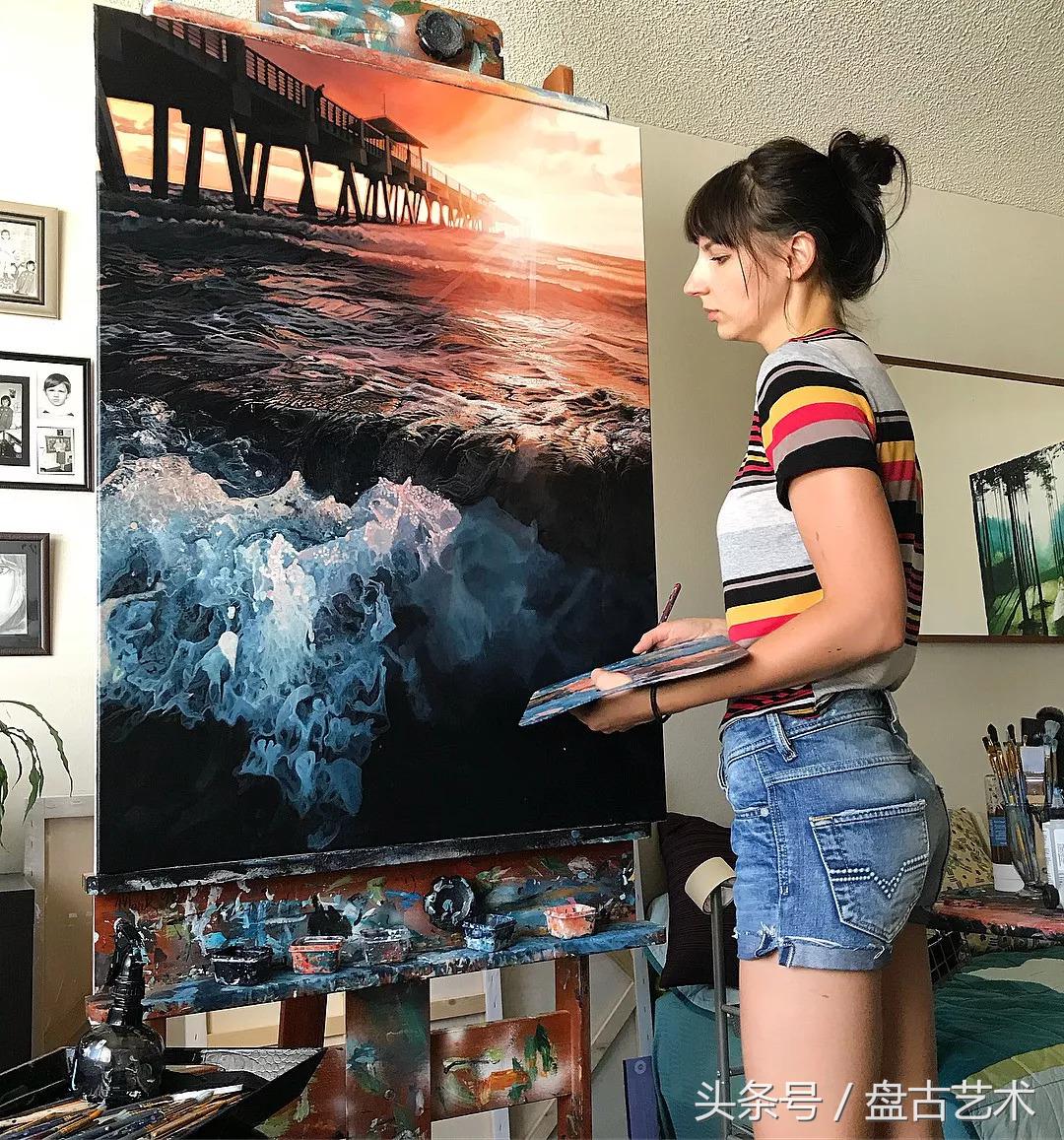 惹不起了不起！00后都画成这样了（盘古文化艺术油画国画批发