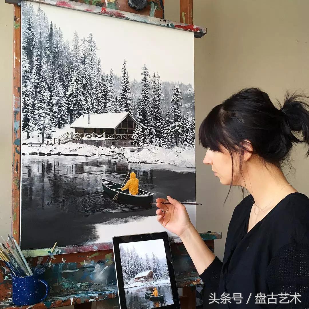 惹不起了不起！00后都画成这样了（盘古文化艺术油画国画批发