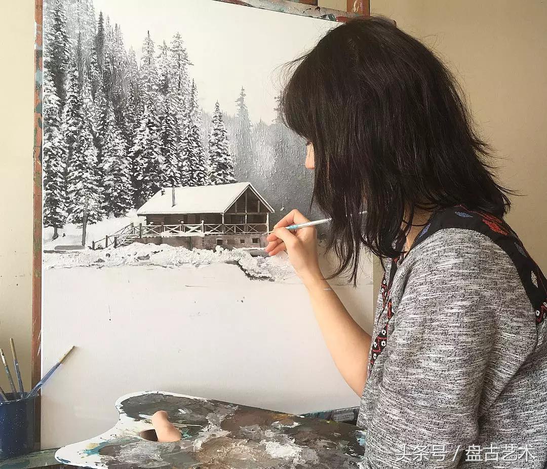 惹不起了不起！00后都画成这样了（盘古文化艺术油画国画批发