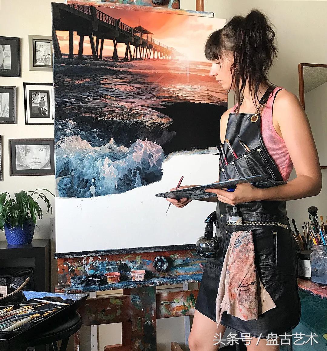 惹不起了不起！00后都画成这样了（盘古文化艺术油画国画批发