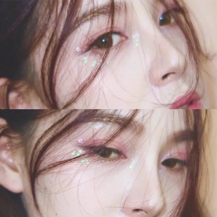 bling亮片眼妆,眼妆blingbling亮片