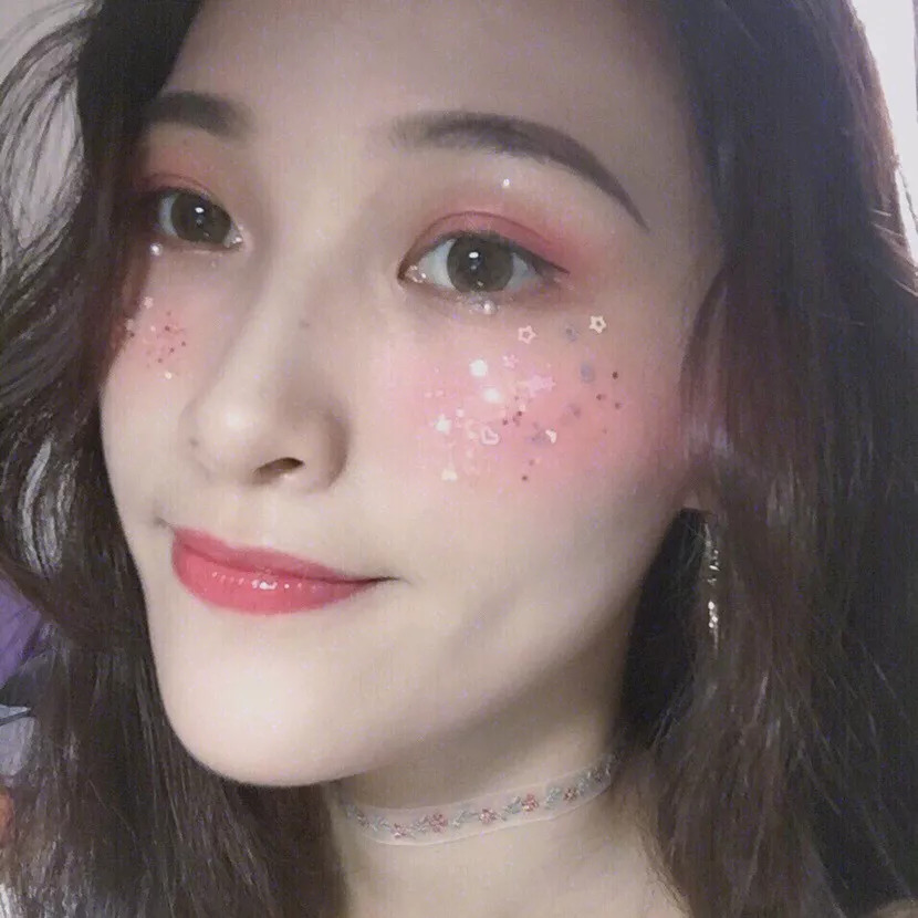 bling亮片眼妆,眼妆blingbling亮片