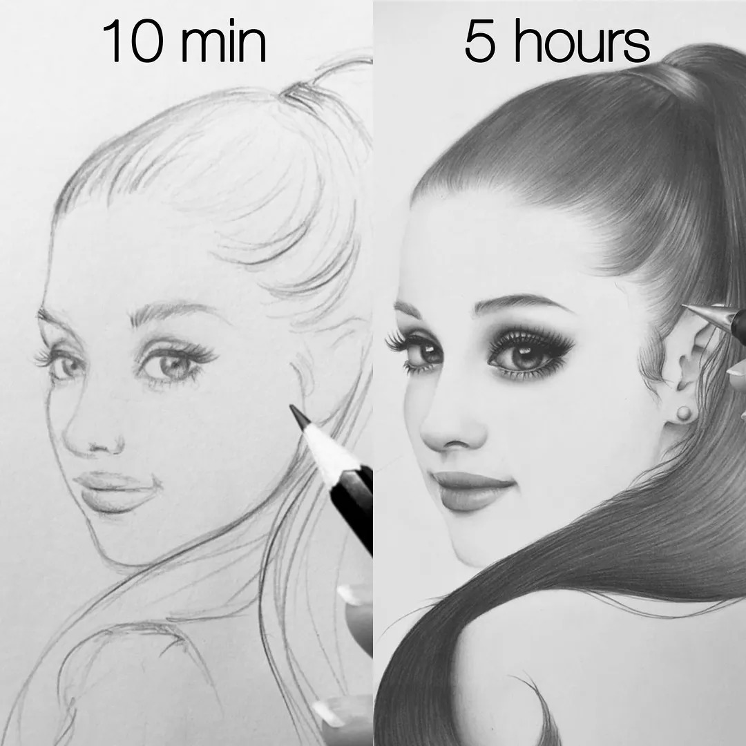 画渣到大佬的进化史,画渣画画是真的不好