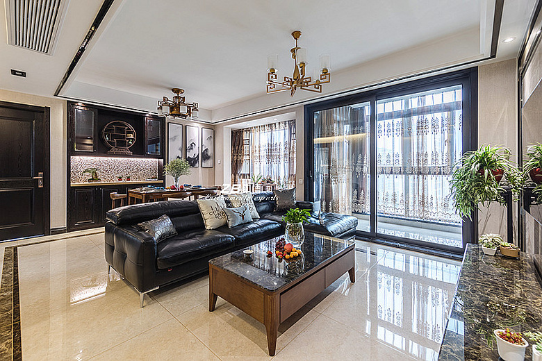 龙湖98平4房2厅2卫轻奢装修效果图,龙湖名景台装修效果图