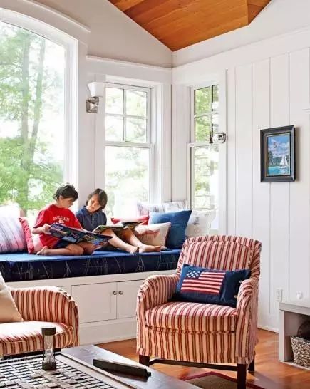 美式乡村风,用色彩为家居减负