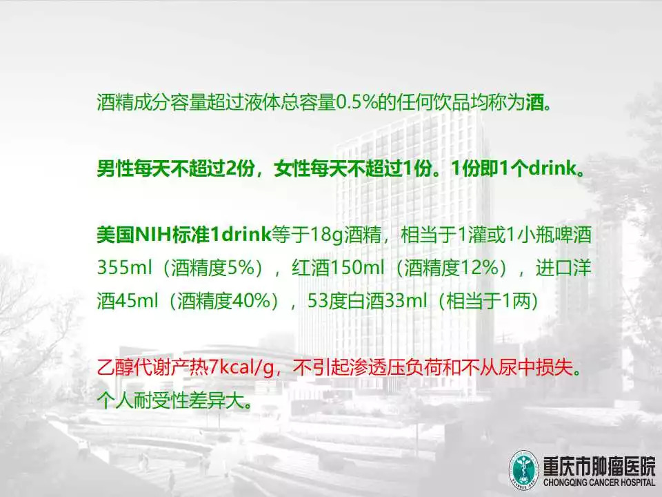 「课件」冯长艳（重庆肿瘤医院）：肿瘤患者的营养与康复指导