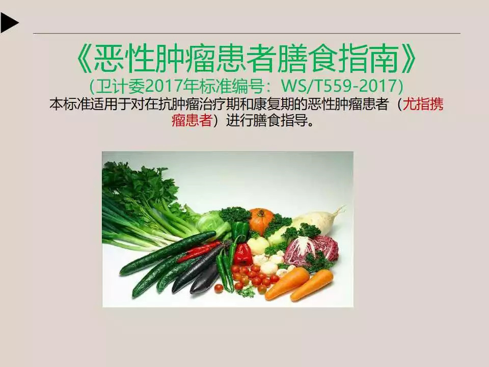 「课件」冯长艳（重庆肿瘤医院）：肿瘤患者的营养与康复指导
