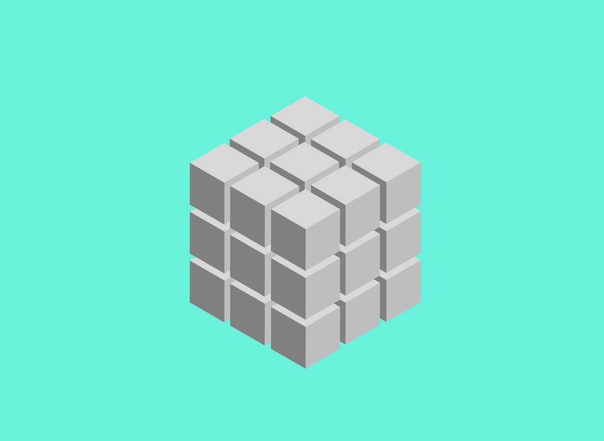 2.5d插画ai教程简单,ai制作2.5d魔方