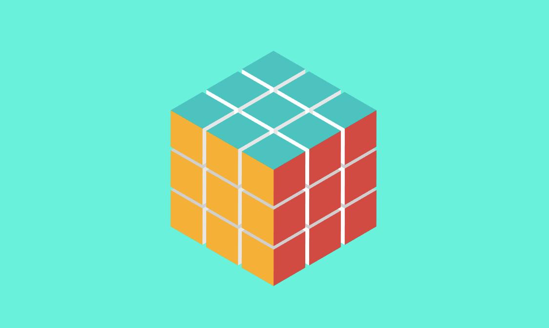 2.5d插画ai教程简单,ai制作2.5d魔方