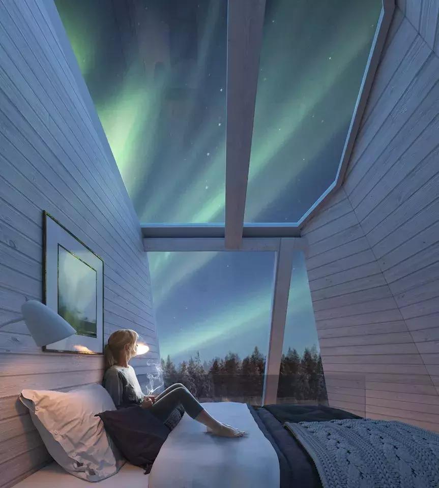 小木屋,玻璃顶,火山温泉,住这些酒店,get最cool极光姿势