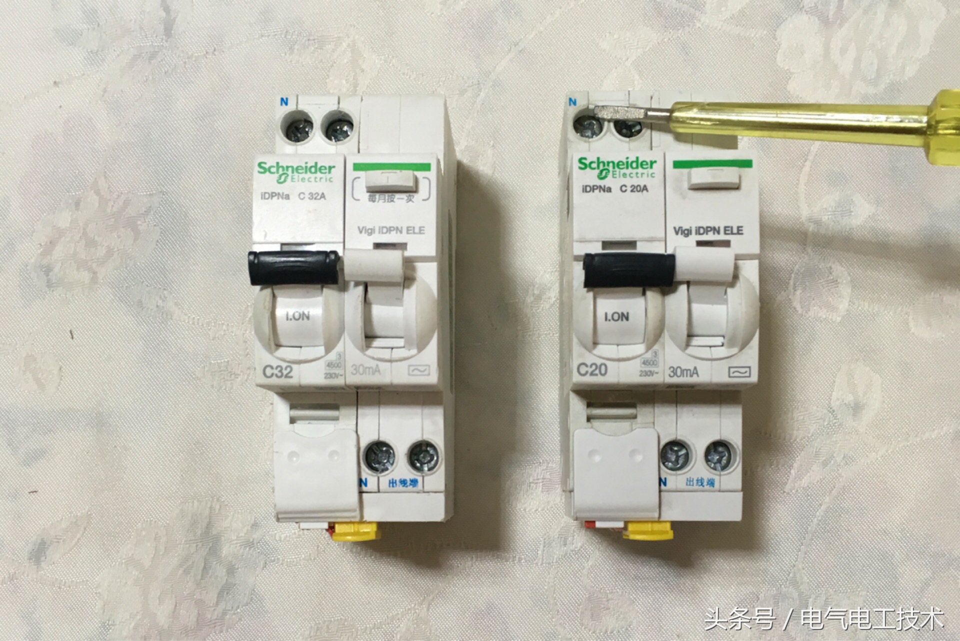 漏保怎么接线才正确,漏保左火右零接线图