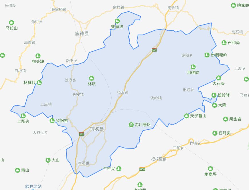 绩溪县水系图,安徽绩溪县风光