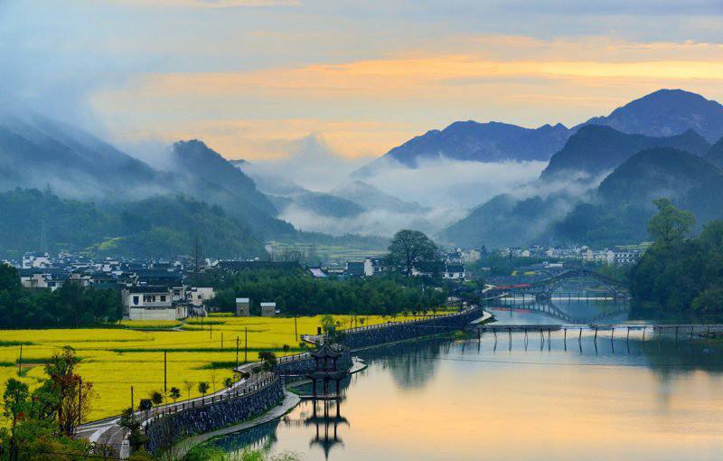 绩溪县水系图,安徽绩溪县风光