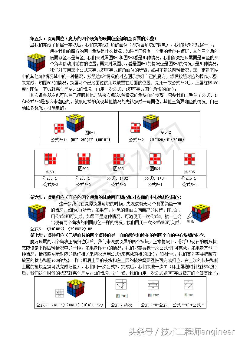 魔方还原教程公式口诀最简单的,最简单快捷的魔方还原口诀