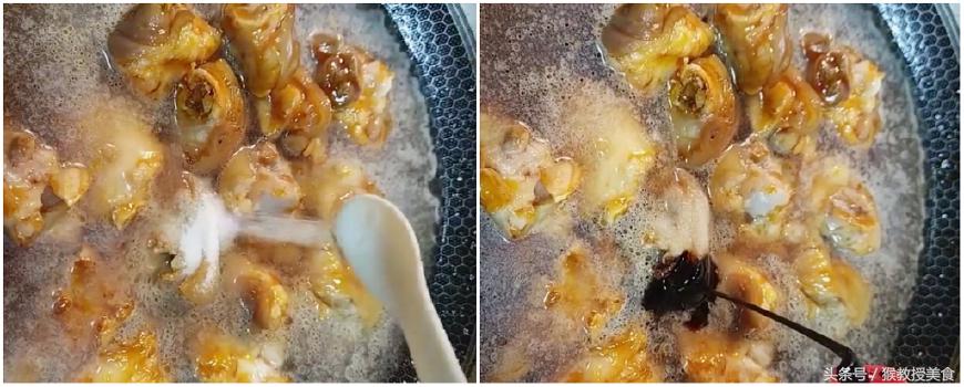 花生炖猪脚有点苦,花生炖猪蹄原味