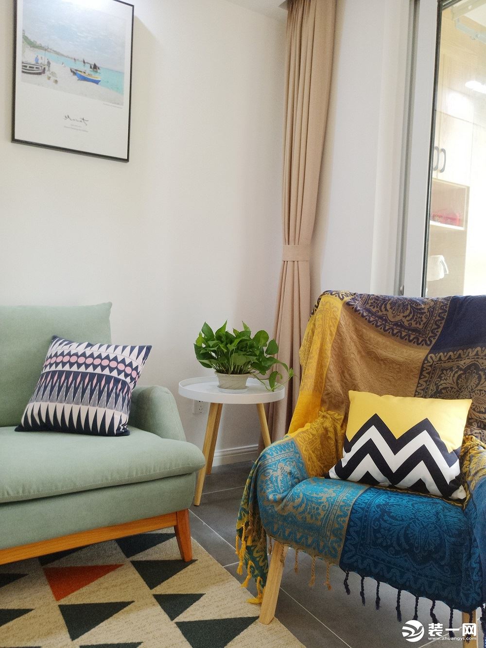 苏州华润橡树湾,107平两层小复式北欧风装修,带有秋天的味道~