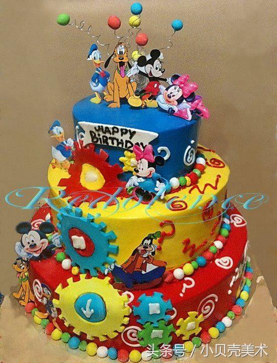 儿童手工创意美术蛋糕制作,创意生日儿童蛋糕礼物制作