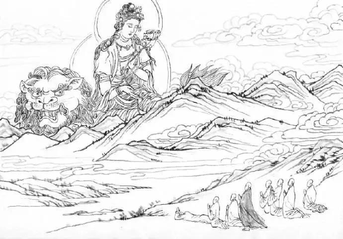 文殊菩萨去五台山的第一个道场,文殊菩萨五台山讲解