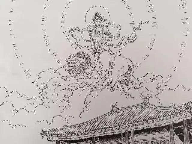 文殊菩萨去五台山的第一个道场,文殊菩萨五台山讲解