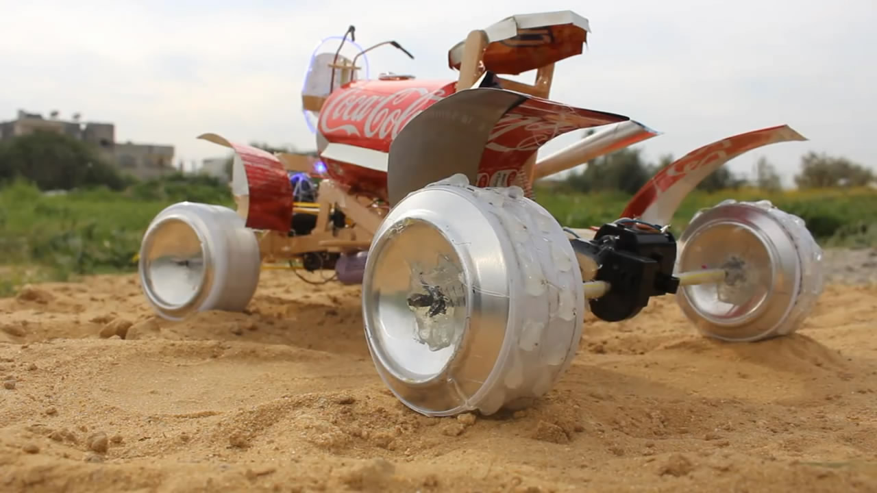 易拉罐制作小玩具车视频,怎么把易拉罐改成遥控快艇