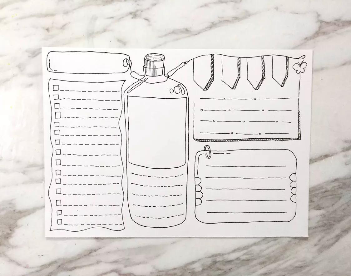 万能的手抄报模板二年级,万能的手抄报模板