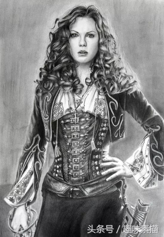 40幅精美素描图片,100张铅笔画图片