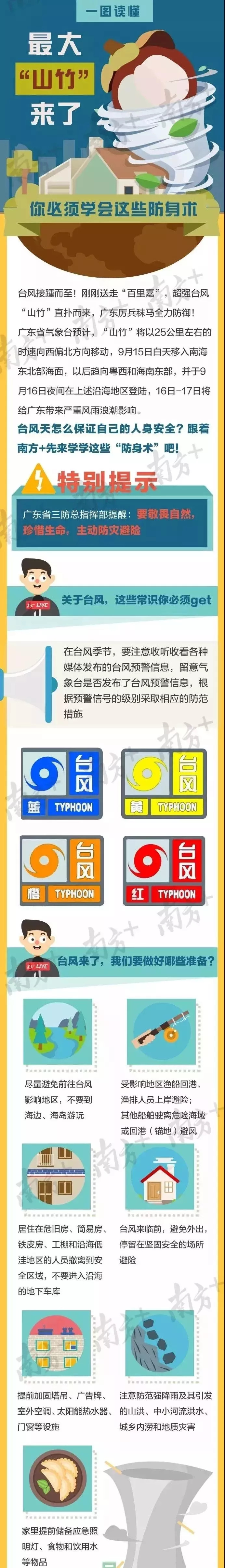 台风山竹登广东视频,山竹台风停课时间表