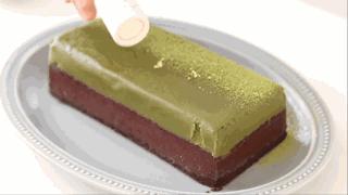 日本抹茶饼干配方,双层抹茶巧克力砖私房新宠