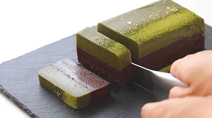 日本抹茶饼干配方,双层抹茶巧克力砖私房新宠