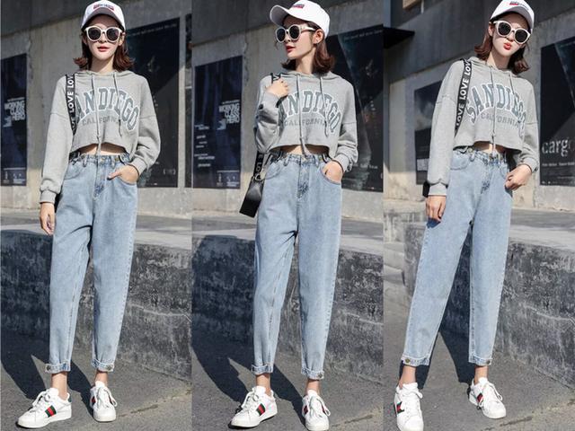 2018年很流行的“九分”哈伦裤又火了,上衣这样搭显瘦还超时髦!