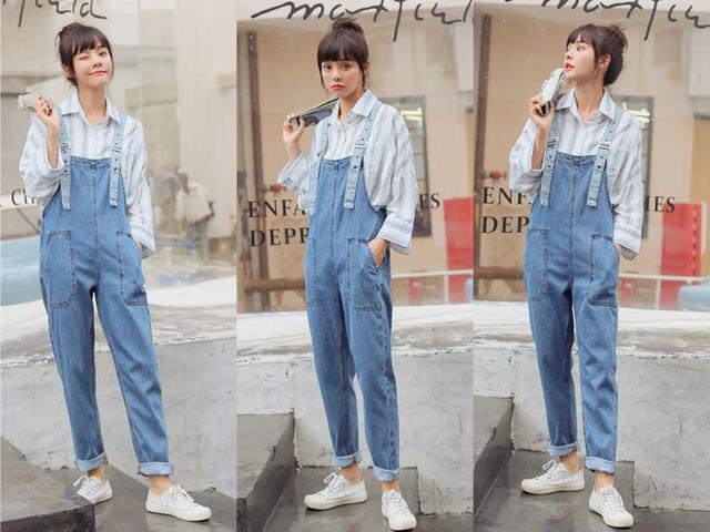 2018年很流行的“九分”哈伦裤又火了,上衣这样搭显瘦还超时髦!