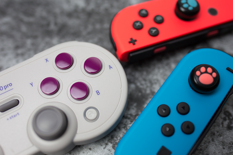switch手柄八位堂复古手柄评测,switch良值三代分体手柄评测