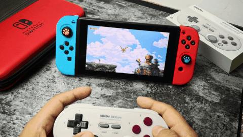 switch手柄八位堂复古手柄评测,switch良值三代分体手柄评测