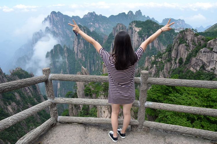 八月的黄山风景,独一无二的一品黄山