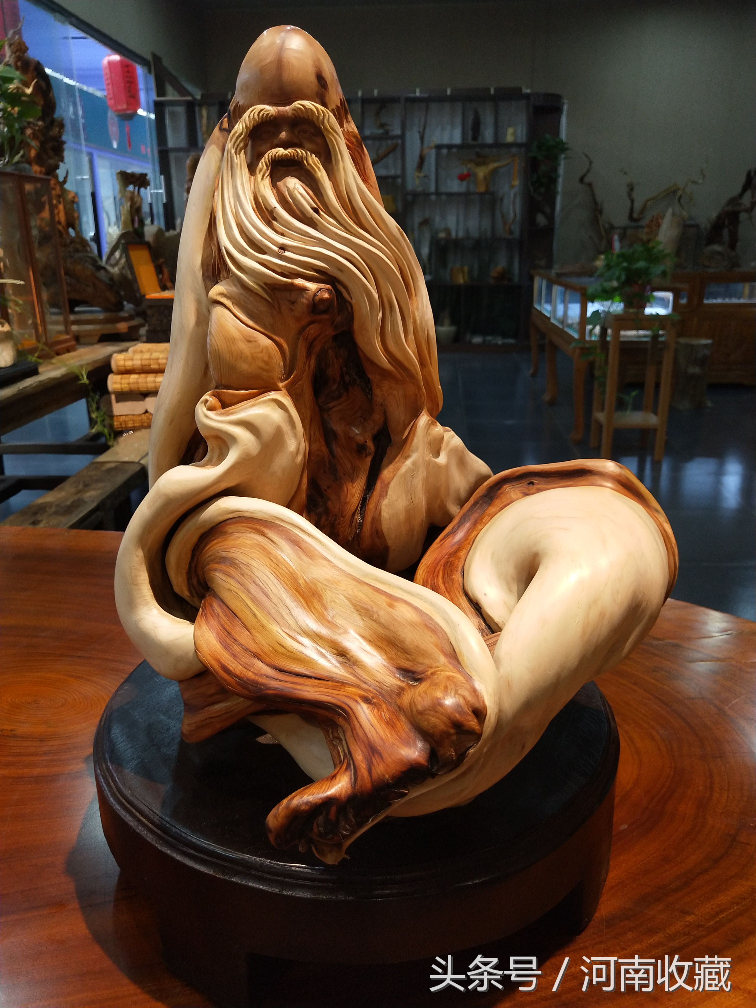 精品崖柏根雕大师级作品,史上最大的乌木根雕横空出世