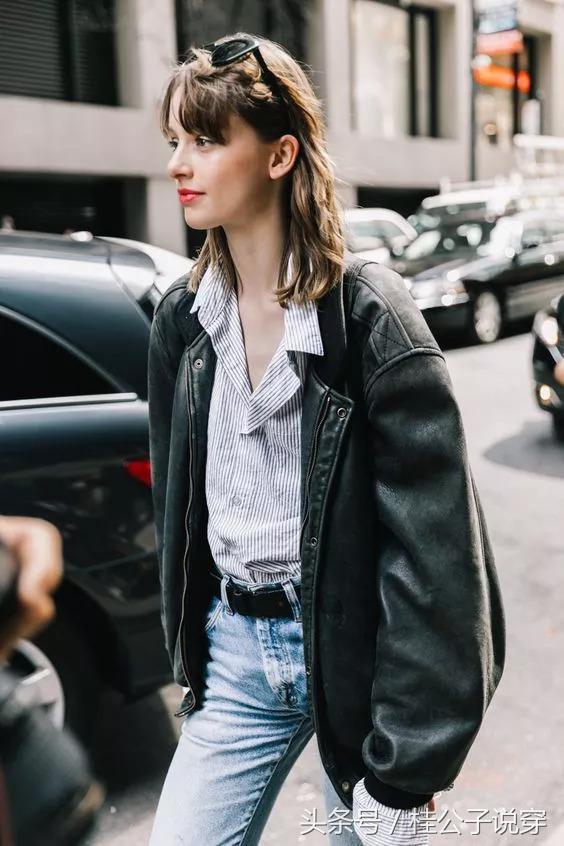 入秋皮衣推荐,早秋帅气干练皮衣