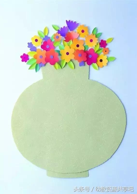 幼儿园粘墙上创意手工简单,幼儿园老师手工粘贴作品