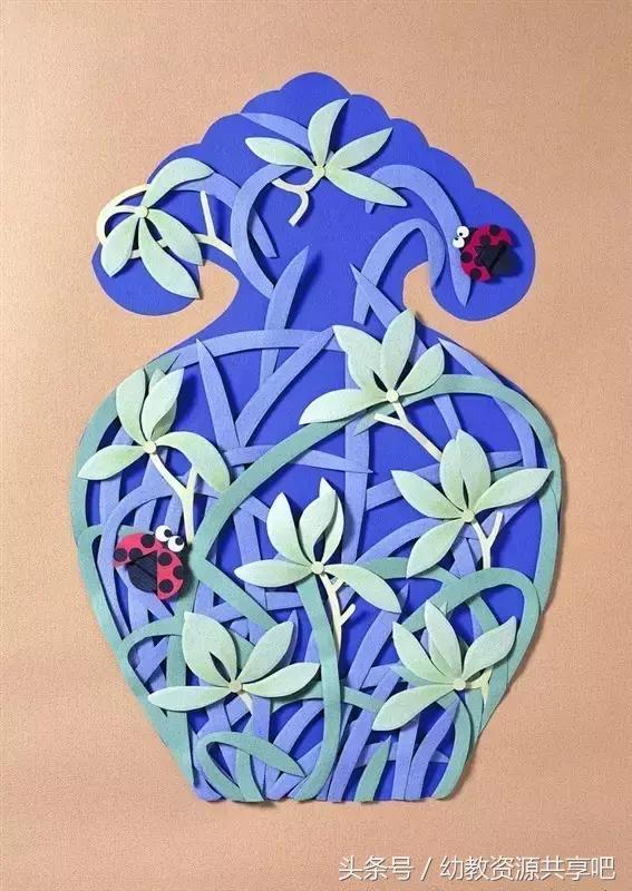 幼儿园粘墙上创意手工简单,幼儿园老师手工粘贴作品