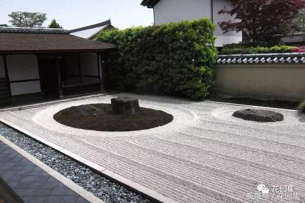 枯山水的造园手法,枯山水画法