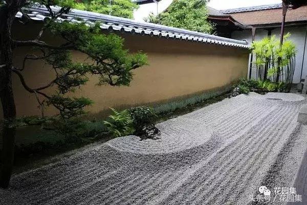 枯山水的造园手法,枯山水画法